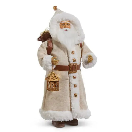18" Vintage Hooded Santa Cozy Pines