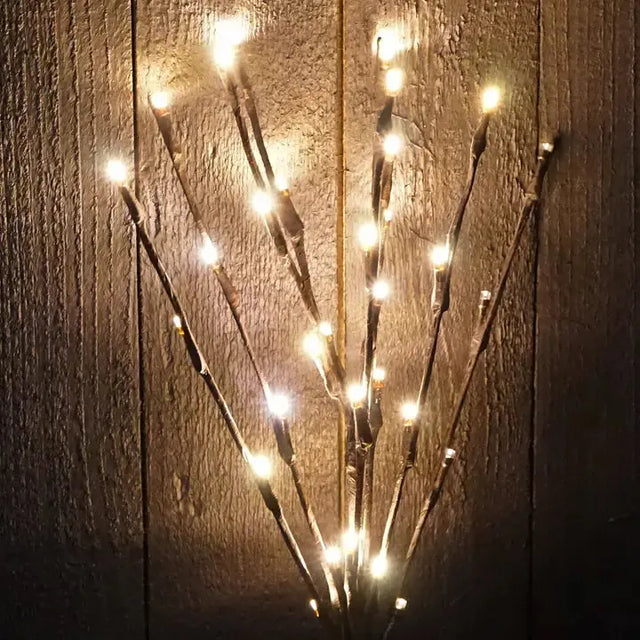 20in Length Led Warm Light Spray Cozy Pines