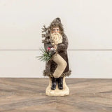 8" Charcoal Velvet Belsnickle Cozy Pines