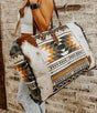 Aztec Western Cowhide Weekender Bag Cozy Pines