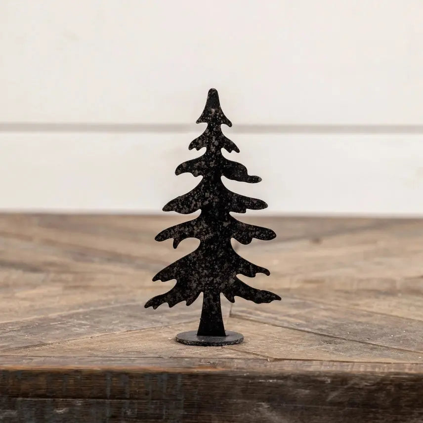 Black Metal Pine Tree Cozy Pines