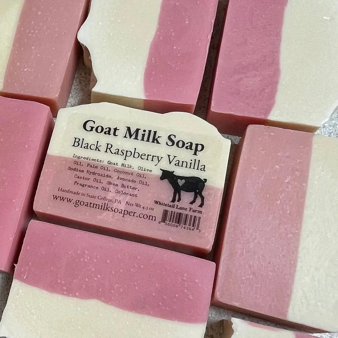 Black Raspberry Vanilla Goats Milk Soap Whitetail Lane Farm Goat Milk Soap