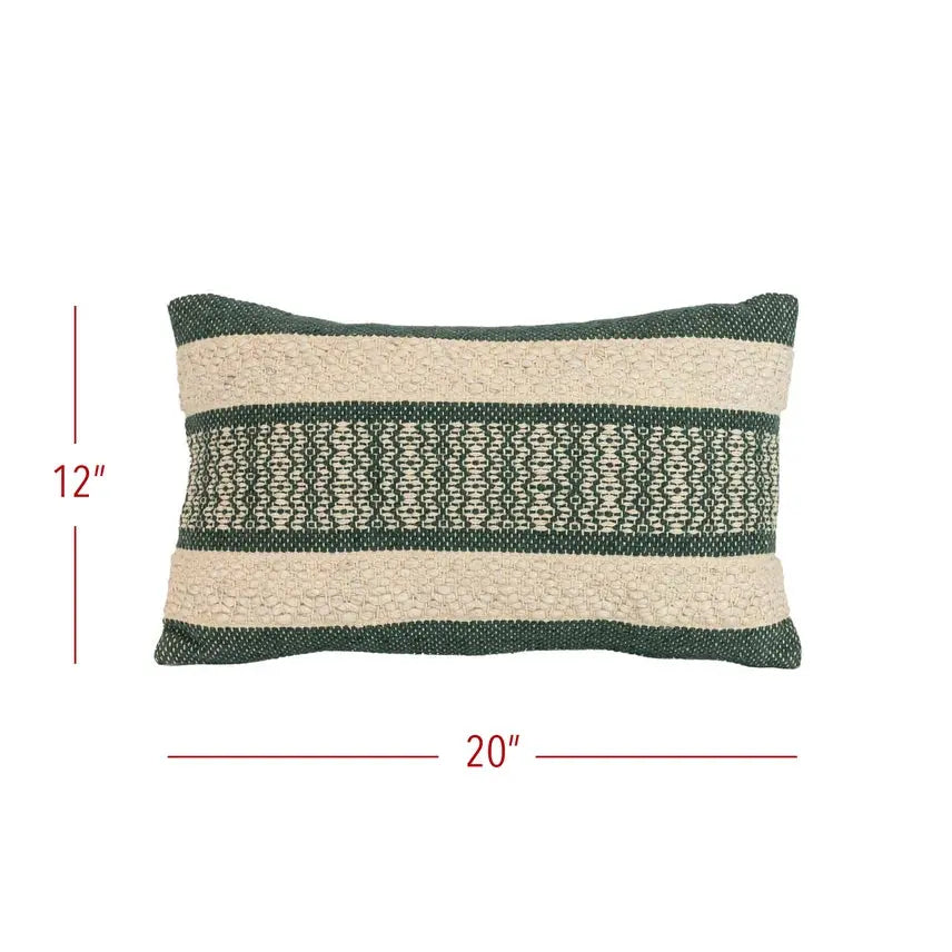 Bodhi 12X20 Boho Stripe Throw Pillow Cozy Pines