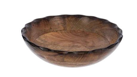 Carved Rick Rack Edge Bowls Cozy Pines