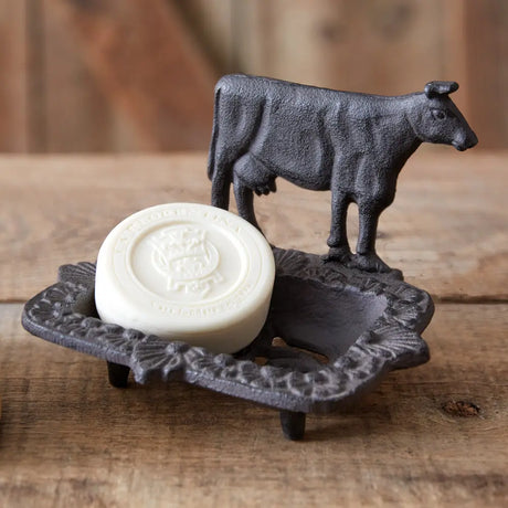 Cast Iron Cow Soap Dish Cozy Pines