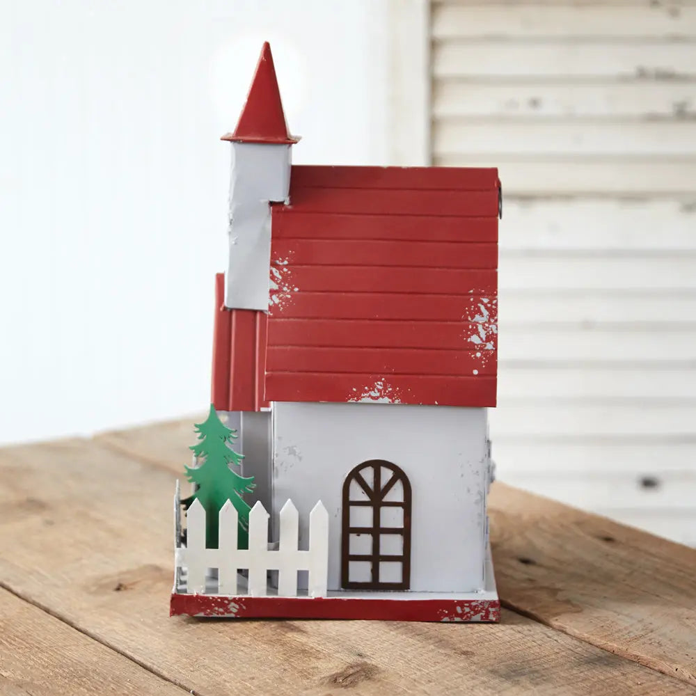 Christmas chapel Birdhouse Cozy Pines