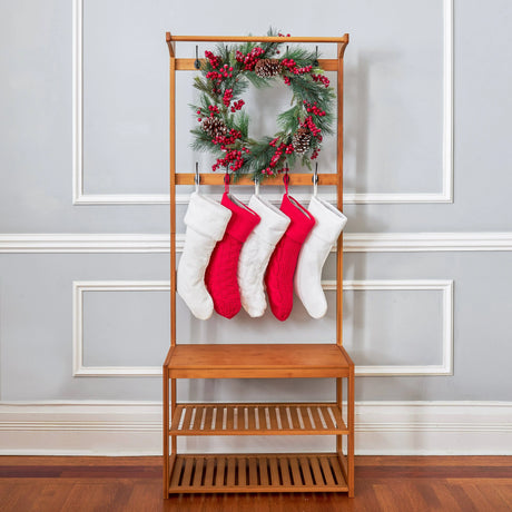 Chunky Cable Knit Christmas Stocking Gigi Seasons