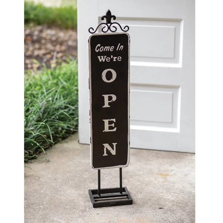 Open/Closed Standing Sign Cozy Pines