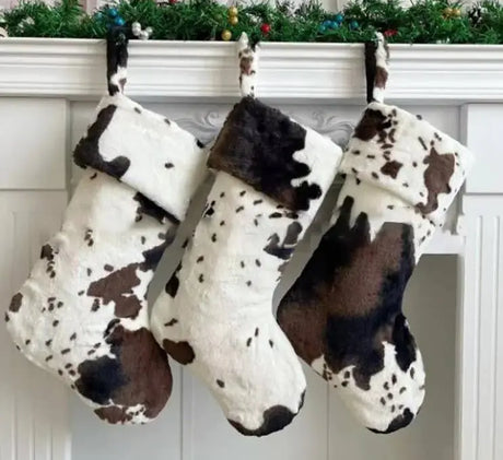 Cow Print Christmas Stocking SHY Designs, LLC