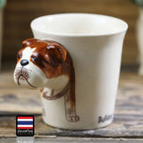 English Bulldog- Handmade Ceramic Mug Cozy Pines
