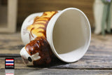 English Bulldog- Handmade Ceramic Mug Cozy Pines