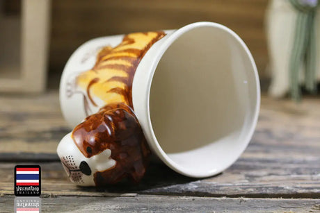 English Bulldog- Handmade Ceramic Mug Cozy Pines