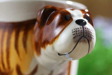 English Bulldog- Handmade Ceramic Mug Cozy Pines