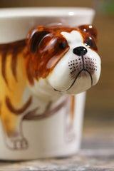 English Bulldog- Handmade Ceramic Mug Cozy Pines