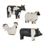 Farm Animal Candle Holder (Set of 4) 4.5"H, 4.75"H, 4.75"H, 5.25"H Resin Melrose Intl.