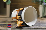 German Shepherd Ceramic Mug - Handmade Cozy Pines