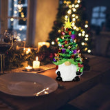 Gnome Lit Retro Ceramic Christmas Tree Cozy Pines