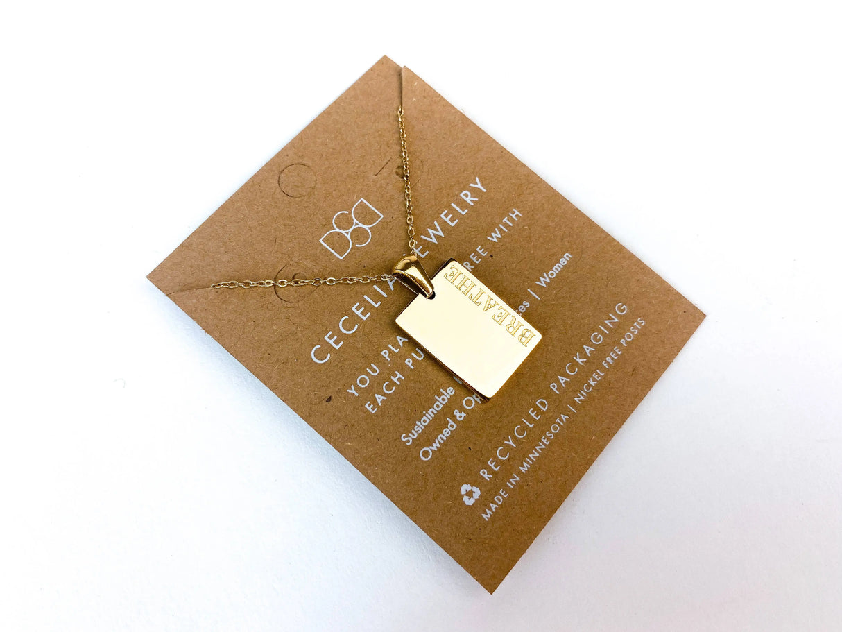 Gold Affirmation Necklaces Cecelia Designs Jewelry