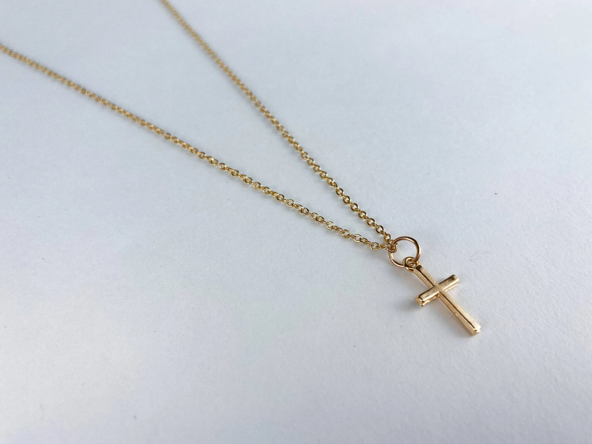 Gold Layering Cross Pendant Necklace Cecelia Designs Jewelry