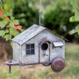 Happy Camper Metal Birdhouse Cozy Pines