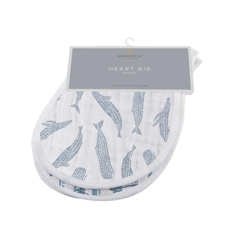 Ocean Tides Bamboo Burp Cloth/Heart Bib Newcastle Classics