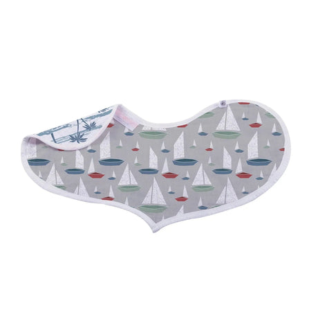Ocean Tides Bamboo Burp Cloth/Heart Bib Newcastle Classics