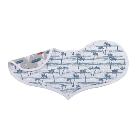 Ocean Tides Bamboo Burp Cloth/Heart Bib Newcastle Classics