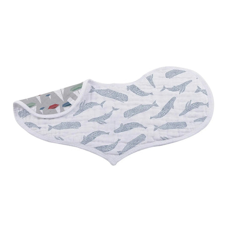 Ocean Tides Bamboo Burp Cloth/Heart Bib Newcastle Classics