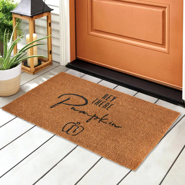 Hey There Pumpkin Doormat Cozy Pines