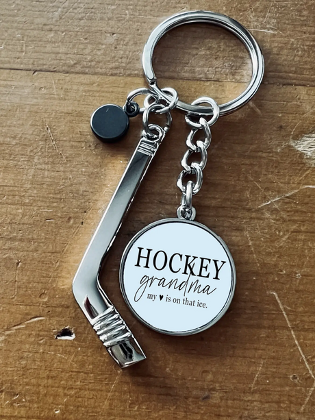 Hockey Keychain Rustic Girls