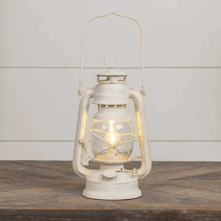 Ivory Cabin LED Lantern Cozy Pines