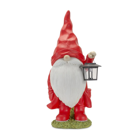Gnome w/Lantern 11.25"L x 24.75"H Resin Melrose Intl.