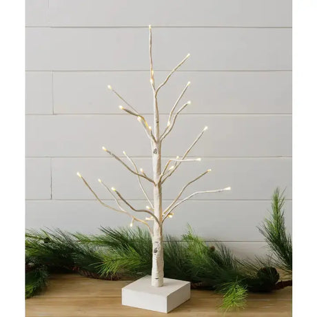 Led Lighted Birch Tree Cozy Pines