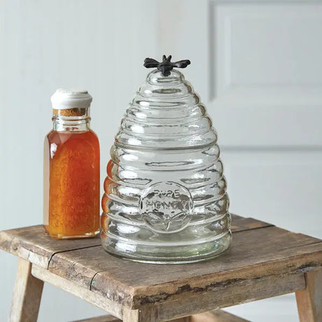 Medium Honey Hive Glass Canister Cozy Pines