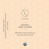 ORGANIC BABY POWDER - Talc Free Lizush