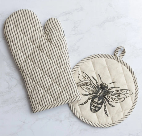 Oven Mitt And Pot Holder - Bee (Pk/04 Ast) Audrey's