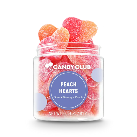 Peach Heart Gummies Candy Club