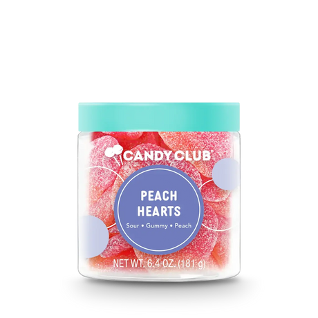 Peach Heart Gummies Candy Club