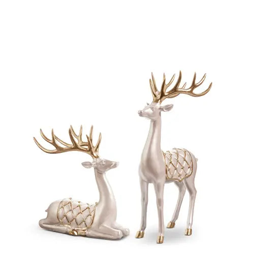 Pearlescent Quilted Deer Cozy Pines