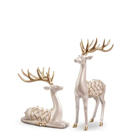 Pearlescent Quilted Deer Cozy Pines