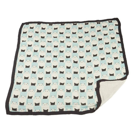 Peek-a-boo Cats and Pencil Stripe Blanket Newcastle Classics