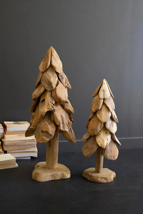 RUSTIC TEAK CHRISTMAS TREE - LARGE Kalalou
