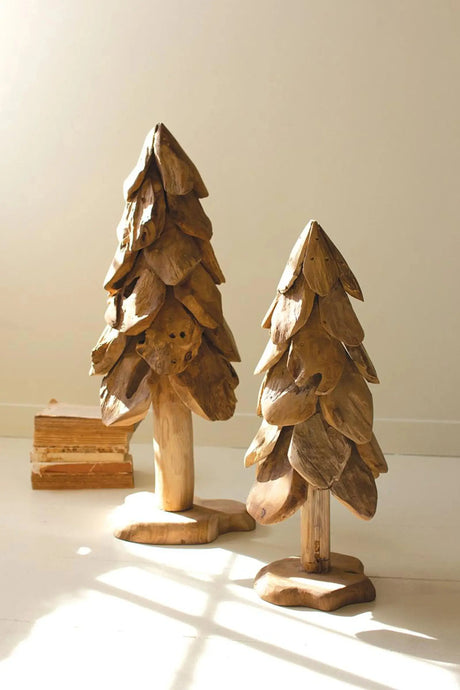 RUSTIC TEAK CHRISTMAS TREE - LARGE Kalalou