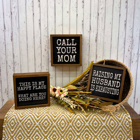 Raising My Husband Rustic Farmhouse Decor Sign Driftless Studios