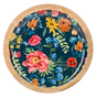 Round Floral Pattern Tidbit Tray Cozy Pines