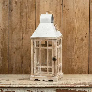 Rustic Wood Lantern Cozy Pines