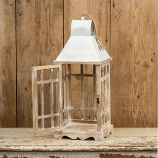 Rustic Wood Lantern Cozy Pines