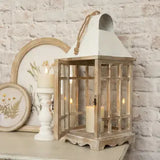 Rustic Wood Lantern Cozy Pines