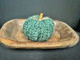 Small Farmhouse Crochet Pumpkins - Kale Green Cozy Pines