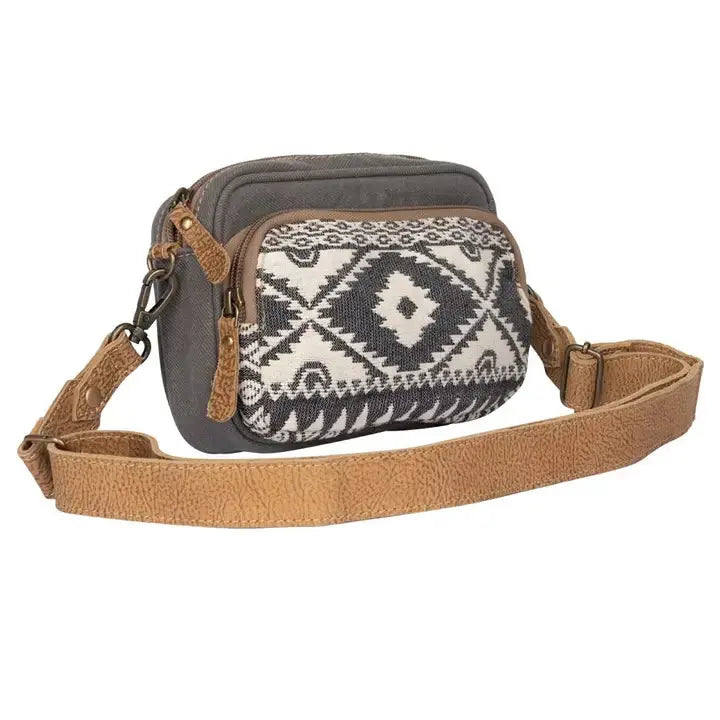 Small Western Crossbody Sling, Bum Bag Cozy Pines